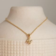 This beautiful 18K gold-plated initial necklace is the perfect personalized accessory for everyday wear. Featuring a dainty letter charm, this necklace adds a simple yet elegant touch to any outfit. Ideal as a gift for someone special or as a treat for yourself, this necklace combines timeless style with a personal twist. 🌸 Details: Material: 18K Gold-plated Charm: Initial letter pendant Chain Length: Available in 16" and 18" with a 1" extender for adjustable length Closure: Lobster clasp for secure and comfortable wear Hypoallergenic: Safe for sensitive skin 🌸 Packaging: Each necklace comes beautifully packaged in a jewelry pouch, making it a perfect gift for someone special or a treat for yourself. 🌸 Shipping & Returns: Processing Time: Ships within 1-2 business days Shipping: Free sh Yellow Gold Initial Necklace - Gift For Her, Elegant Gold Initial Necklace, Adjustable, Yellow Gold Initial Necklace, Gift For Her, 14k Gold Initial Pendant Jewelry, Gift For Her, Personalized Gold-tone Initial Pendant Necklace, Letter Charm Necklace, Initial Necklace Gold, Small Letters, Initial Jewelry