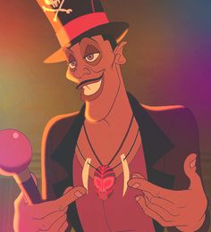 a cartoon character holding a spoon and wearing a top hat