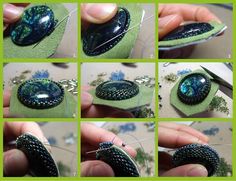 step by step instructions on how to make an ornament for a brooch