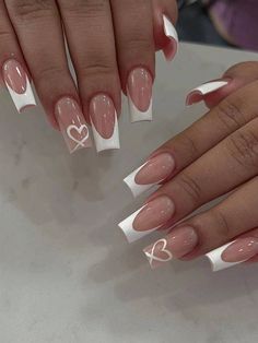 Easy White Nails Ideas, Ootd Instagram, Cute Nail Art Designs, French Acrylic Nails, White Nail Designs, Nail Products, Vacation Nails, Unique Nails