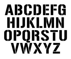 the letters are black and white in different font styles, including one for each letter