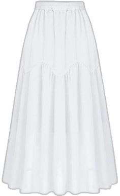 White Ruffled Flared Maxi Skirt, White Gathered Skirt For The Beach, White Gathered Skirt For Beach, Elegant White Mini Skirt For Daywear, White Flowy Beach Skirt, White Ruffled Skirt For The Beach, Elegant White Ruffled Maxi Skirt, White Ruffled Full Maxi Skirt, Chic White Mini Skirt For Daywear