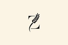 the letter z is made up of two ears of wheat and an oatset