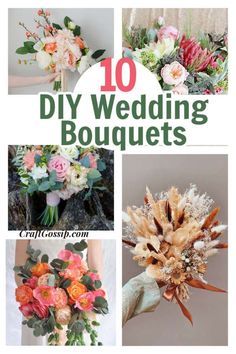 10 diy wedding bouquets that are easy to make and perfect for the bride