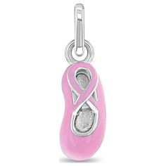 This adorable pink enamel ballet slipper charm is perfect for the youngest of ballerinas. A beautifully detailed charm for the prancing princess in your life. This gorgeous slipper is designed with a pretty pink enamel color to show off its details. Crafted from a 925 sterling silver, this charm is great for girls with sensitive skin. A gift box is included with your purchase for easy gifting. Size: small.  Gender: female.  Age Group: kids. Ballet Slippers, Pink Enamel, Pretty Pink, Ballerinas, Charm Bracelets, Pretty In Pink, Types Of Metal, Gender Female, Sensitive Skin