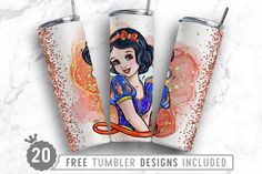 the snow princess tumbler designs included are available for purchase