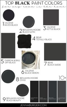 the top black paint colors for your home