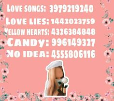 a pink background with flowers and the words love songs 397919040