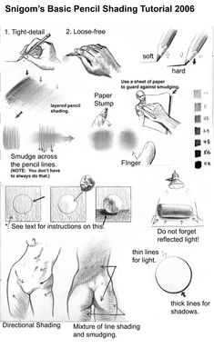 instructions on how to use the shading tool in this drawing lesson for beginners