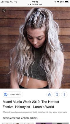 Festival Hair Braids, Festival Hairstyles, Butterfly Hairstyle, Rave Hair, Hoco Hair Styles, Viking Hair, Homecoming Hair Down, Hairstyles Summer, Hair Summer