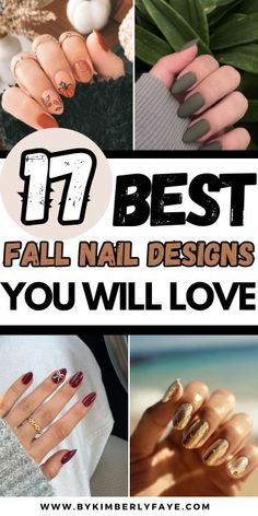 Chic Fall Nails, Fall Nail Designs Autumn Classy, Trending Fall Nails, Fall Nail Designs Autumn, Nail Designs Autumn, September Nails Art, Fall Nails Trendy, Fall Nail Design, Oval Nails Designs