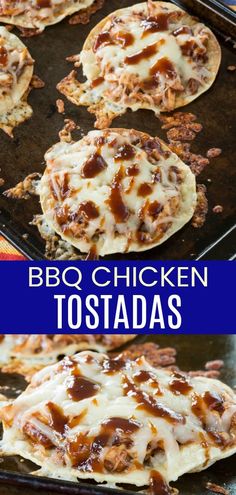 bbq chicken tostadas are an easy and delicious side dish that is ready in under 30 minutes