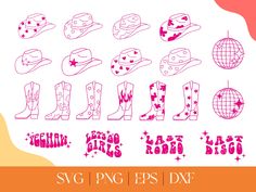 cowboy hats and stars svg files