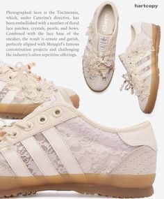 designed by @metagirl.studio Coquette Sneakers, Shoes Coquette, Coquette Shoes, Pinterest Wardrobe, Awesome Shoes, Pretty Shoes, Dream Shoes, Designer Sneakers