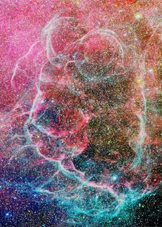 an image of a colorful space filled with stars