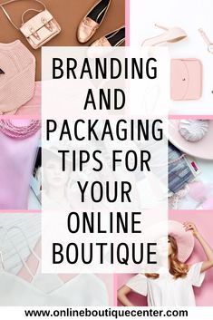 the words how to select trendy inventory for your online boutique on pink and white background