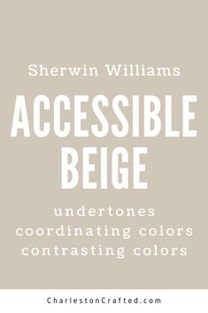 the words accessible being are in white on a beige background with black and white lettering