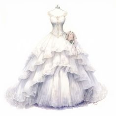 Draculaura Design, Nice Eye Makeup, Magnificent Dresses, Fashion Sketches Inspiration, Anime Wedding Dress, Cute Wedding Dresses, Wedding Dress Drawings, Xv Ideas, Gorgeous Images