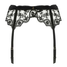 Garter belt RITRATTI MILANO Bouquet Short Clothes, Embroidered Tulle, Suspender Belt, Lingerie, Tattoos, Lace, Clothes, Black