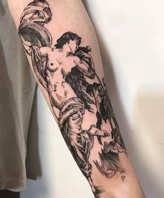 a person with a tattoo on their arm