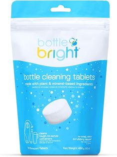 bottle cleaning tablets with plant and mineral - based ingredients