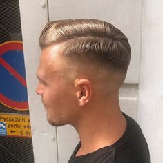 German Hairstyle, Gents Hairstyles, Taper Fade Short Hair, Fade Haircut Styles, Slick Hair, Funky Hair, Hairstyle Men, Easy Hair Cuts