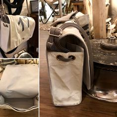 several pictures of different types of purses and handbags in various stages of repair