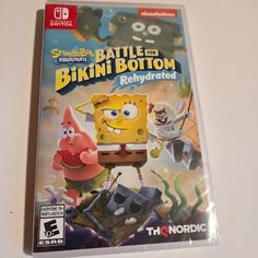 New / Sealed Nintendo Switch Spongebob Squarepants Battle For Bikini Bottom Rehydrated Game Play As Spongebob, Patrick, And Sandy, And Use Their Unique Sets Of Skills.Thwart Plankton's Evil Plan To Rule Bikini Bottom With His Army Of Wacky Robots.Meet Numerous Characters From The Beloved Series.Faithful Remake Of The Great Spongebob Game.High-End Visuals, Modern Resolutions, And Carefully Polished Gameplay.Brand-New Horde Multiplayer Mode For Up To Two Players, Online And Split-Screen.Restored C Ssx Tricky, Spongebob Games, Super Smash Bros Videos, Funko Pop Exclusives, Wii Sports, Super Mario 3d, Pineapple Under The Sea, Spongebob Patrick, Wii Games