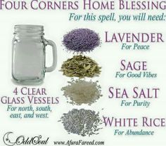 Magick Spells:  Home Blessing #Spell. Home Blessing, Jar Spells, House Blessing, Magick Spells, Wiccan Spells