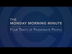 the monday morning minute logo with blue background