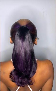 Purple Skunk Stripe, Bangs Types, Hairstyles At Home, Fashionable Hairstyles, Skunk Hair