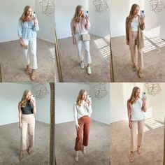 High Waist Wide Leg Crop Pants, Outfits With Wide Leg Pants, Wide Leg Crop Pants Outfit, Cropped Pants Outfit, Classic Work Outfits, Work Attire Women