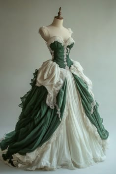 Dresses From 1800s, Sky Inspired Dress, Romantic Period Dress, Historical Ball Gowns, Victorian Style Prom Dress, 1800s Dresses Aesthetic, Ballgowns Victorian Aesthetic, Fantasy Gowns Art, Rennaisance Fashion