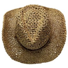 Color: Brownish Red (photo is more brown) Band: Braided Twine Material: Twisted Corn Husk Sizes: OSFM Brim: 3.5" Add a touch of Western flair to your wardrobe with our fabulous Poppy hat! This stylish accessory comes in a rich, earthy brown color and features a braided and tied twine band for a rustic, down-home touch. Made from 100% twisted corn husk, this hat is not only fashionable but also eco-friendly. Its one-size-fits-all design ensures a comfortable and flattering fit for all. Plus, with its vented construction, the Poppy hat offers maximum breathability, perfect for those hot summer days. So, whether you're heading to a music festival or just wanting to add a fun twist to your everyday look, the Poppy hat is the perfect choice for any fashion-loving cowgirl or cowboy! Brown Casual Straw Hat For Rodeo, Casual Brown Sun Hat For Rodeo, Vintage Brown Hats For Beach, Vintage Brown Sun Hat For Vacation, Country Style Brown Sun Hat With Curved Brim, Country Style Brown Straw Hat With Wide Brim, Country Style Brown Brimmed Sun Hat, Brown Straw Hat One Size Fits Most, Rustic Brown Sun Hat For Country Events