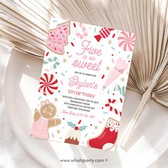 Cookie Party Invitation Holiday Cookie Party, Christmas Birthday Invitations, Cookie Gingerbread, Cookie Birthday Party, 5th Birthday Party, 3rd Birthday Party, 1st Birthday Party Invitations, 2nd Birthday Invitations, Cookie Party