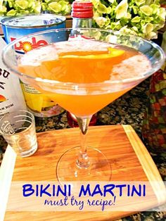 the martini is ready to be served