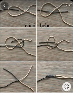 how to tie a knot in two different ways with the help of an old pair of scissors