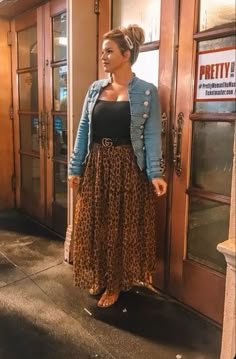 Plus-koon Muoti, Summer Outfits Curvy, Plus Size Fall Fashion, Plus Size Summer Outfits, Look Plus Size, Curvy Fashionista, Leopard Print Skirt, Elegante Casual, Mode Inspo