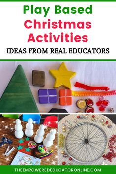 play based christmas activities for kids from real teachers to parents, including games and crafts