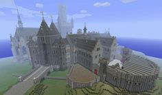 an image of a castle in minecraft