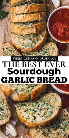 the best ever sourdough garlic bread recipe