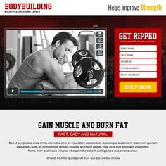 the bodybuilding website homepage