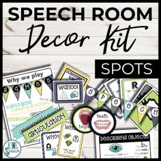 This is your perfect all-in-one set containing everything you need to decorate your speech room or bulletin board...in a functional way. Full of visual aids, information, and functional items, this set is designed with the intention to add value to your space and can be utilized even in distance learn... Speech Therapy Room, Speech Room, Thank You Customers, Therapy Room, Visual Aids, Cute Signs