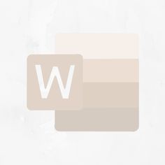 the letter w is placed next to an image of a white and beige rectangle