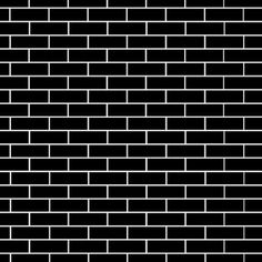 a black and white brick wall with no mortars or mortars on the side