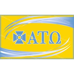 an image of the word ota in blue and yellow