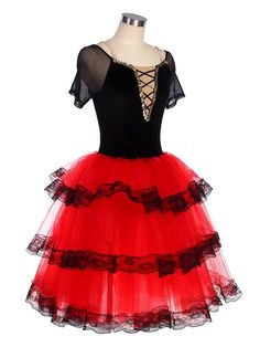 Ballet Dress Long Professional Ballet Tutu For Girls Children Red Ballerina Costumes Adult Women Red Ballerina, Red Ballerinas, Spanish Dance, Ballerina Costume, Professional Ballet, Ballet Costume, Performance Costume, Don Quixote, Ballet Tutu