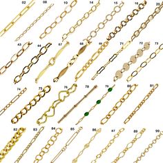 This listing is for unfinished bulk chains by the foot, perfect for permanent jewelry and other jewelry projects. Check out the link below for the finished chain necklace with clasp: https://www.etsy.com/listing/1410808328/14k-gold-filled-chain-necklacesready-to?click_key=84b18db89507b50bd002050253475193484416e1%3A1410808328&click_sum=3a0c575d&ref=shop_home_active_29&sts=1 Material: 14K 1/20 Gold Filled Chain.  Made in USA. Sold per foot Chain Style: 02-Paperclip chain:2.5mm wide *6.5mm long 08- Affordable Evening Jewelry With Adjustable Chain, Cheap Jewelry With Cable Chain, Luxury Gold Chain For Jewelry Making, Permanent Jewelry Chains, Jewelry Chain Types, Chain Types, Buy Wholesale Jewelry, Foot Chain, Permanent Jewelry