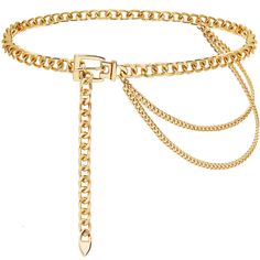 PRICES MAY VARY. Material: This gold chain belt are made of high quality alloy, is thick chain, strong, are strictly selected, will not fade and not easy to break, and it fit for most women. Chain Belts' Length: 130cm/51.2IN(Detailed Size can refer to the detailed picture). We suggest that you could compare your waist's size and the waist chain's size before placing an order so that you can choose a most suitable waist chain Unique Design: Simple chunky chain, exquisite handmade, very cool metal Gold Metal Chain Belt As A Gift, Trendy Adjustable Gold Waist Chain, Gold Metal Chain Belt For Gift, Trendy Gold Waist Chain For Gift, Trendy Gold Waist Chain As Gift, Chic Gold Chain Belt As Gift, Adjustable Gold Chain Belt, Trendy Gold Waist Chain Gift, Trendy Adjustable Chain Belt As Gift