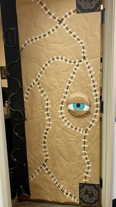 a door decorated to look like an eye